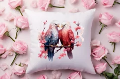 Breeds of Valentine Kissing Birds, Valentine's Day Clipart Product Image 4