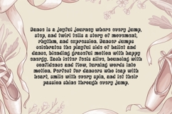 Dance Font, Groovy Ballet Font, Dancer Alphabet Letters Product Image 4
