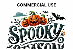 Spooky Season: Cute Halloween Quotes PNG Product Image 5