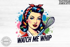 Watch me whip Sublimation - Sailor Pin Up Girls PNG Design Product Image 1