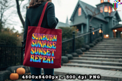 Sunburn Sunrise Sunset Repeat Summer PNG File Product Image 4