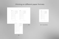 A6 Weekly Template On One Page Product Image 4