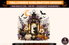 Halloween Ghost Cat Clipart PNG Product Image 1