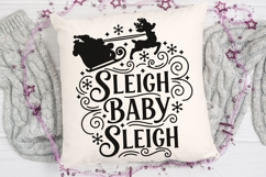 Sleigh Baby Sleigh Svg, Santa Sleigh Svg, Funny Santa Svg. Product Image 5