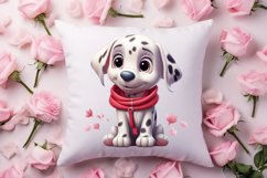 Cute Valentine Dog Clipart, Valentines Day Dog Clipart Product Image 4