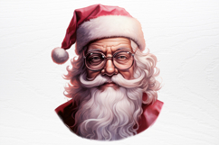 Vintage Black Pink Santa Claus Sublimation PNG Product Image 4