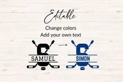 Hockey Monogram SVG Alphabet Product Image 4