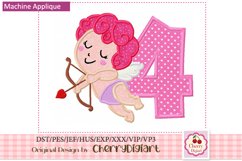 Valentine&#039;s day Numbers applique machine embroidery 2216 Product Image 5