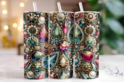 Colorful Gemstone Tumbler Wrap | Sublimation | Tumblers Product Image 1