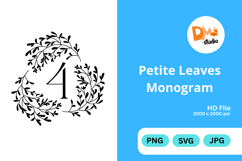 Petite Leaves Monogram Product Image 1