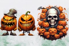 Halloween Highland Cow Clipart Bundle, Halloween Highland Co Product Image 5