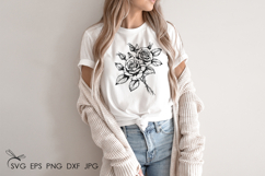 Rose flowers SVG Product Image 4