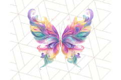 Colorful Butterfly Clipart PNG Clipart, Rainbow Butterfly Product Image 4
