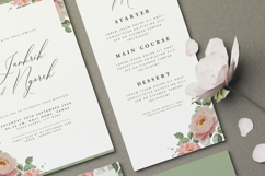 beautiful wedding card invitation set with peonies flower Product Image 4