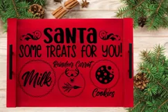 Santa some treats for you! milk cookies reindeer carrot SVG Product Image 3