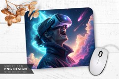 Cosmic Excitement Futuristic Adventure Mouse Pad PNG Design Product Image 1