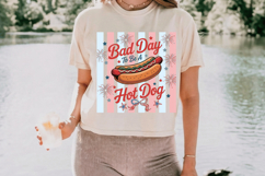 Bad Day To Be a Hot Dog PNG T-Shirt|4th of July PNG Sublimati Product Image 3