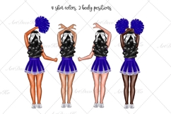 Cheer Sisters Clipart, Cheerleaders DIY Clipart Product Image 3