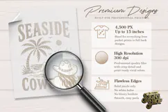 Seaside Cowgirl png, Coastal Western Beach Design DTF Product Image 5
