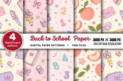 Back To School Paper Pattern PNG Product Image 1