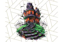 Haunted Houses Clipart PNG, Spooky Halloween Homes Product Image 4