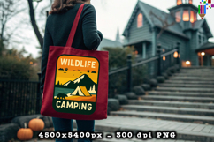 Wildlife Camping Mountain PNG Outdoor Adventure Design Product Image 4