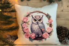 Christmas Owl Clipart, Christmas Owl Clipart, Christmas Owl Product Image 4