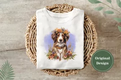 Watercolor Dog Illustration PNG, Dog Sublimation Design Product Image 4