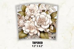 Camellia & Ruta Graveolen Flower Tumbler Wrap Product Image 4