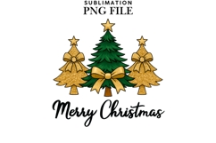 Christmas trees png design for T-shirts Product Image 1