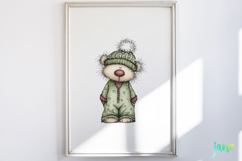 Whimsical Christmas Bears Clipart Product Image 2