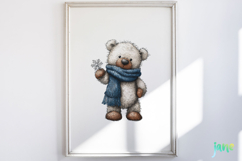 Whimsical Blue Christmas Clipart Product Image 2