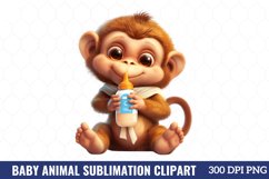 Baby Animal Sublimation Clipart Product Image 4