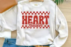 Heart Breaker PNG | Retro Valentine’s Day Sublimation Design Product Image 1