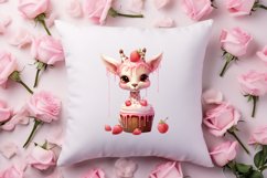 Giraffe Loves Cupcake Valentine Clipart Valentines Clipart Product Image 4
