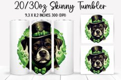 St. Patrick&#039;s Day DOG - Tumbler Sublimation Design Product Image 1