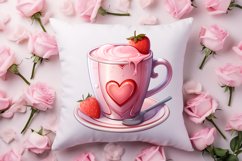 Valentine Coffee Cup Sublimation Clipart Product Image 4