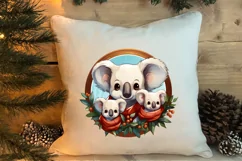 Cozy Christmas Family Animals Clipart , Christmas PNG Product Image 4