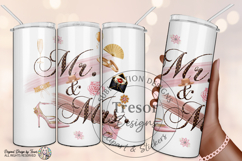 Mr And Mrs Glam Wedding PNG Fashion Clipart Sublimation Product Image 5