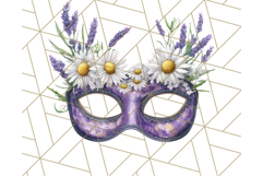 Vintage Garden Masquerade Floral Eye Mask PNG Clipart Product Image 4