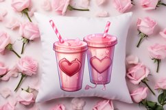 Valentine Coffee Cup Sublimation Clipart Product Image 4