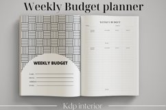 Weekly Budget Planner/ Kdp Interior Product Image 1