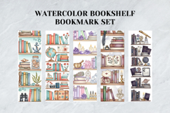 Watercolor Bookshelf Bookmark Set,Artistic Floral Library Product Image 3