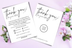 Thank You Card for Small Business Template 2 Sided Product Image 6