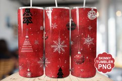 Christmas Red Tumbler | Christmas Tumbler Wrap Product Image 1