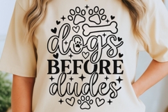 Dogs Before Dudes Svg, Funny Dog Mom Svg, Dog Lover Svg. Product Image 5