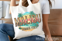 Malibu California PNG, Vintage Surf Summer Vibes Sublimation Product Image 4
