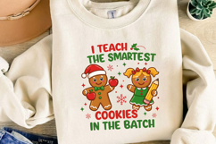 Cute Gingerbread Teacher Christmas Sublimation,Christmas Png Product Image 4
