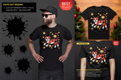Cute Cat Teacher &amp; Kids Design School &amp; Holiday Fun Tee Product Image 2