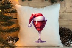 Christmas Wine Cup Sublimation Clipart Product Image 4